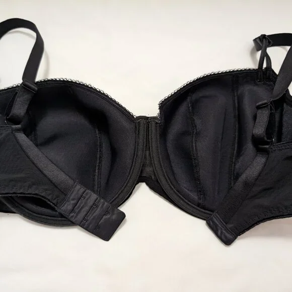 Freya 32GG Rhea Black Padded Half Cup Underwire Bra - Picture 5 of 6